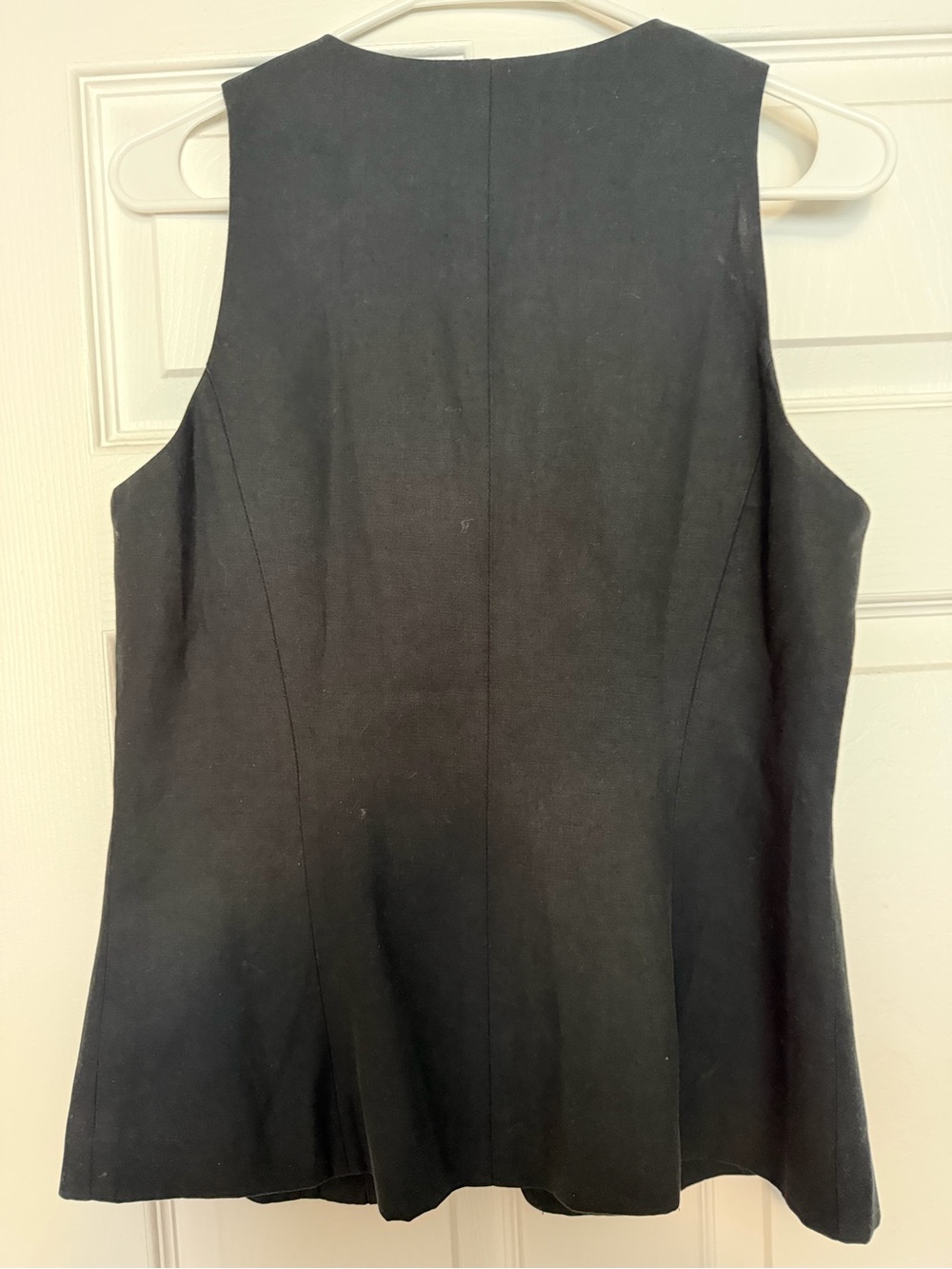 Madewell Black Tailored Button-Front Vest - Picture 6 of 6